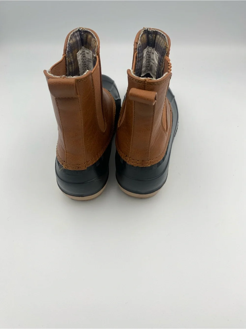 Magellan Outdoors Brown and Black Waterproof Chelsea Duck Boots